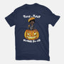 Trick Or Treat Fiction-womens basic tee-fanfabio