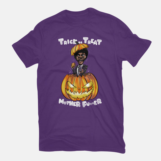 Trick Or Treat Fiction-womens basic tee-fanfabio
