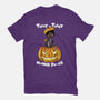 Trick Or Treat Fiction-womens basic tee-fanfabio
