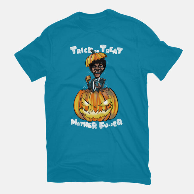 Trick Or Treat Fiction-womens basic tee-fanfabio
