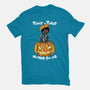 Trick Or Treat Fiction-womens basic tee-fanfabio