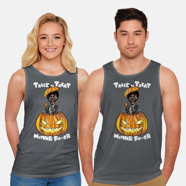 Trick Or Treat Fiction-unisex basic tank-fanfabio