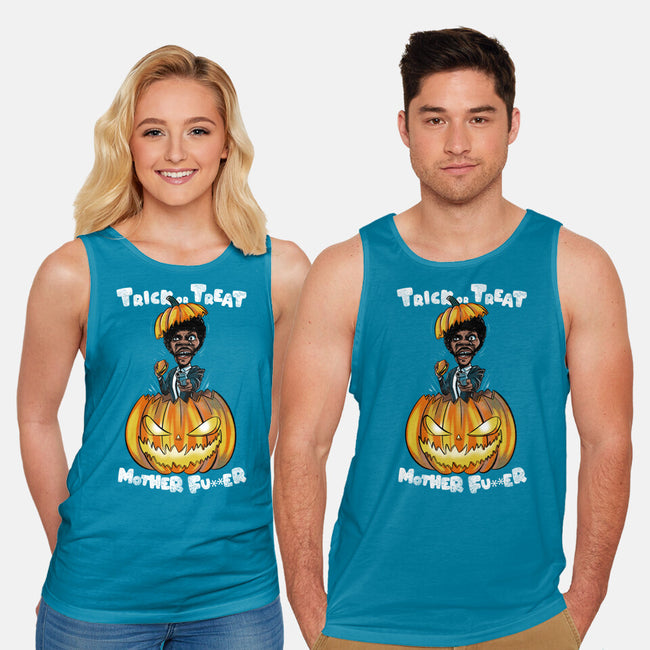 Trick Or Treat Fiction-unisex basic tank-fanfabio