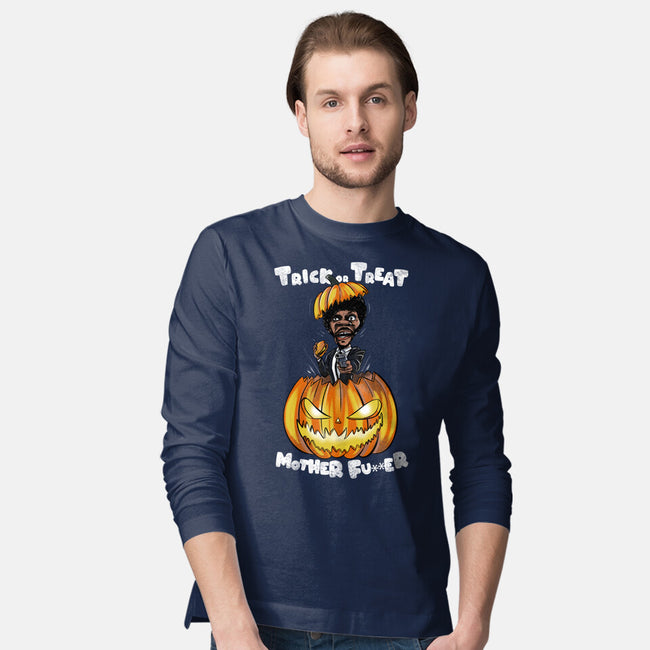 Trick Or Treat Fiction-mens long sleeved tee-fanfabio