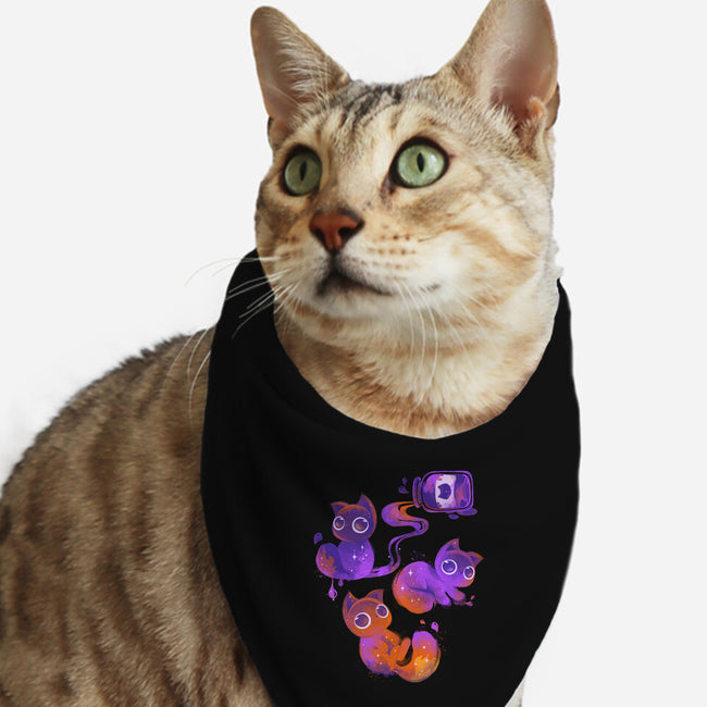 Halloween Candy Cats-cat bandana pet collar-ricolaa