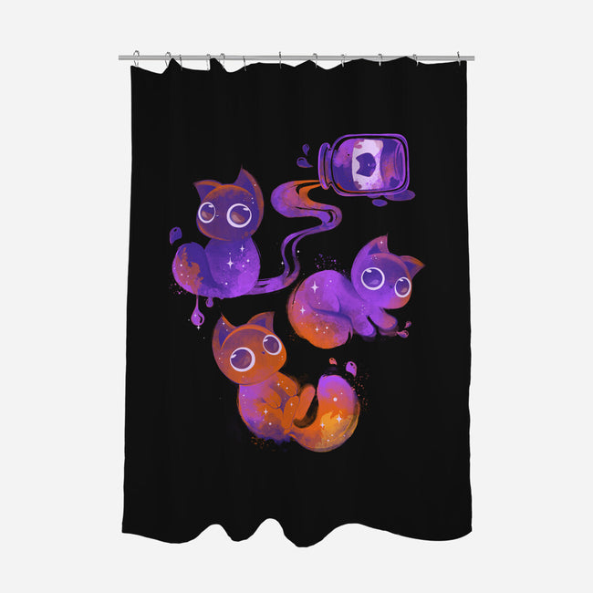 Halloween Candy Cats-none polyester shower curtain-ricolaa