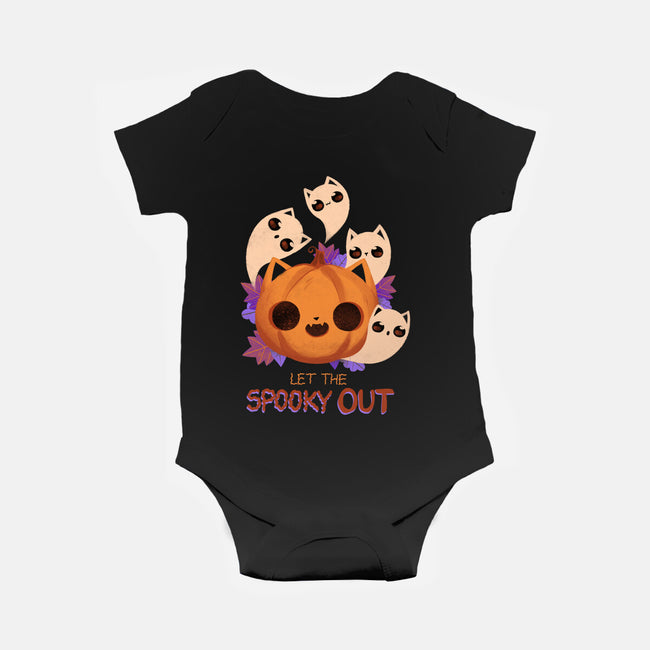 Let The Spooky Out-baby basic onesie-ricolaa
