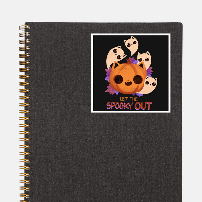 Let The Spooky Out-none glossy sticker-ricolaa