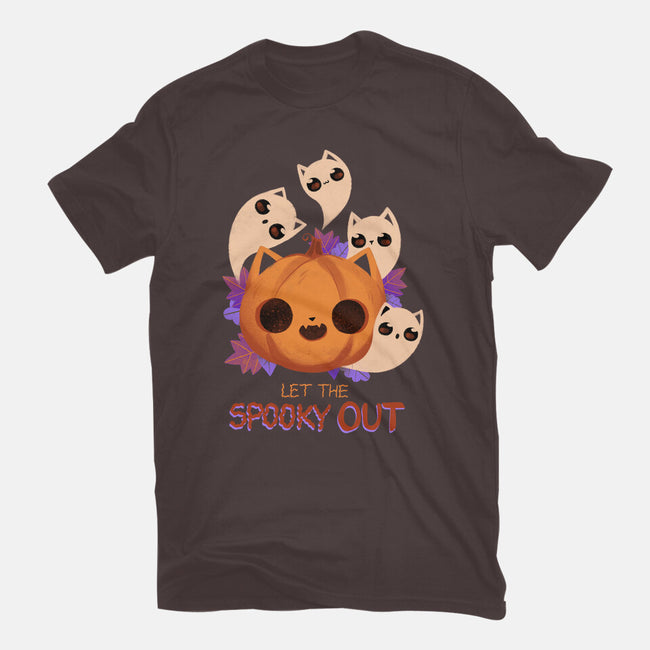 Let The Spooky Out-womens basic tee-ricolaa