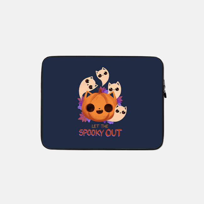 Let The Spooky Out-none zippered laptop sleeve-ricolaa