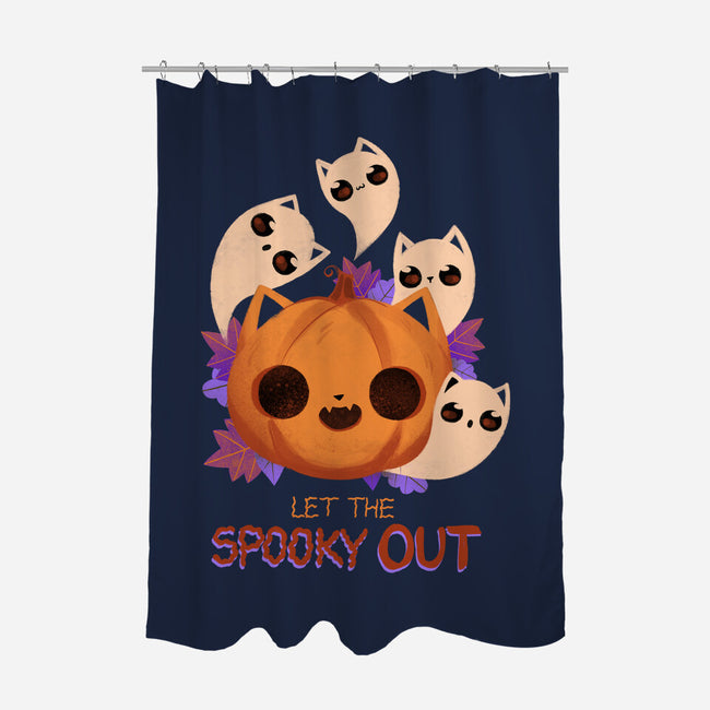 Let The Spooky Out-none polyester shower curtain-ricolaa