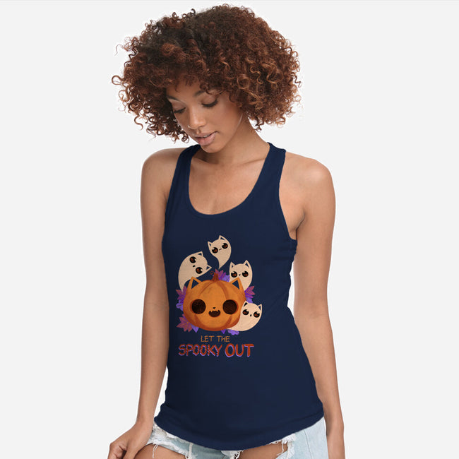 Let The Spooky Out-womens racerback tank-ricolaa
