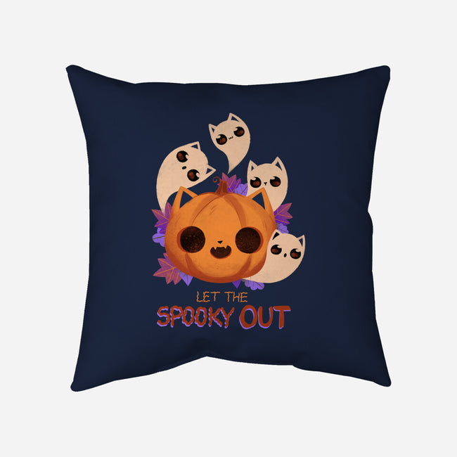 Let The Spooky Out-none removable cover w insert throw pillow-ricolaa
