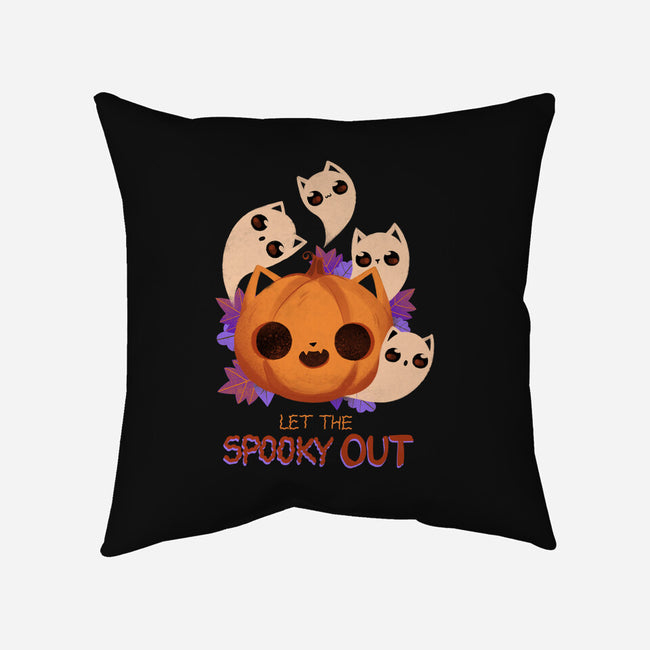 Let The Spooky Out-none removable cover throw pillow-ricolaa