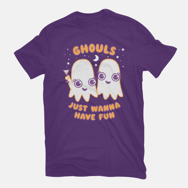 Ghouls Just Wanna Have Fun-womens basic tee-Weird & Punderful