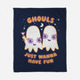 Ghouls Just Wanna Have Fun-none fleece blanket-Weird & Punderful