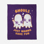 Ghouls Just Wanna Have Fun-none fleece blanket-Weird & Punderful