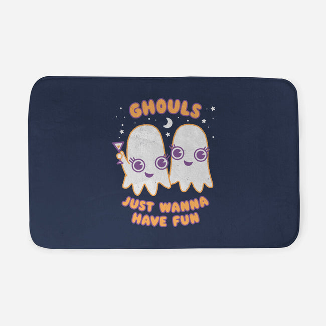 Ghouls Just Wanna Have Fun-none memory foam bath mat-Weird & Punderful