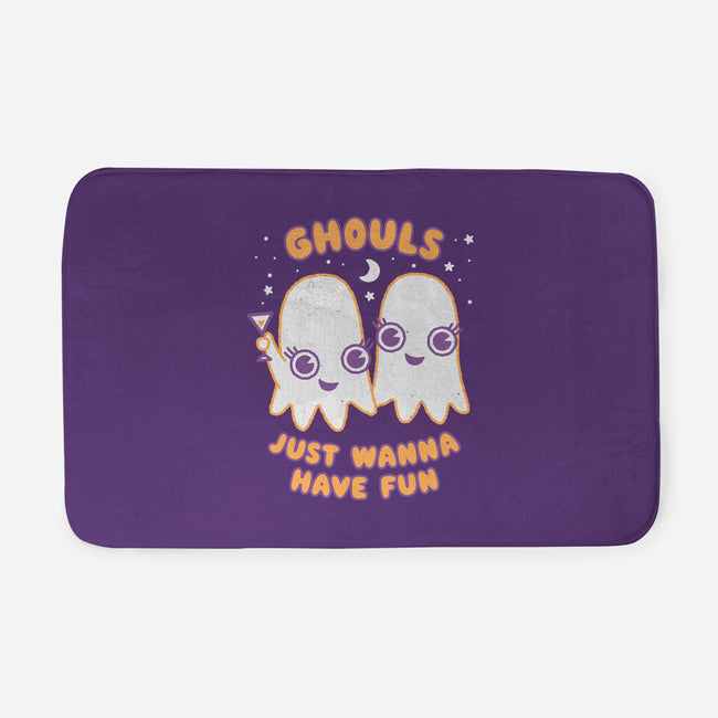 Ghouls Just Wanna Have Fun-none memory foam bath mat-Weird & Punderful