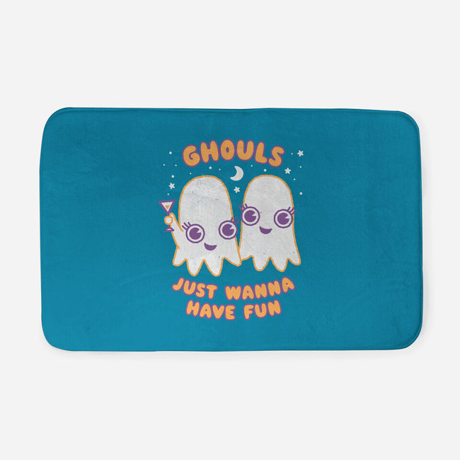 Ghouls Just Wanna Have Fun-none memory foam bath mat-Weird & Punderful