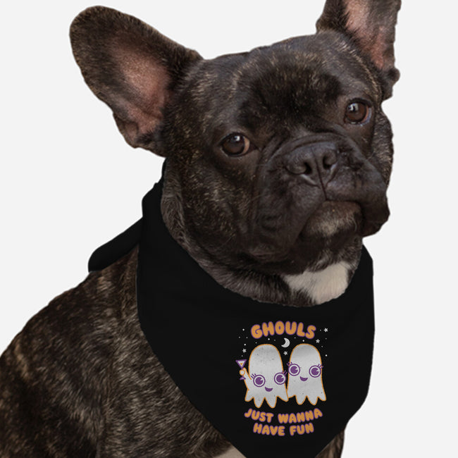 Ghouls Just Wanna Have Fun-dog bandana pet collar-Weird & Punderful