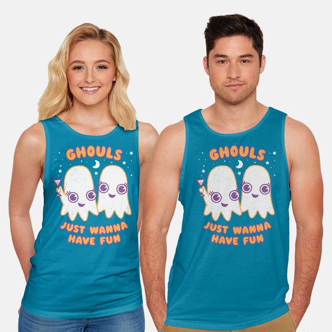 Ghouls Just Wanna Have Fun-unisex basic tank-Weird & Punderful