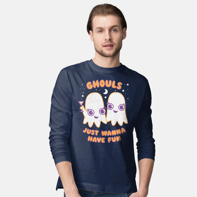 Ghouls Just Wanna Have Fun-mens long sleeved tee-Weird & Punderful