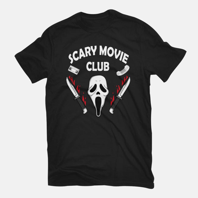 Scary Movie Club-womens basic tee-Melonseta
