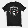 Scary Movie Club-womens fitted tee-Melonseta