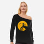 Grief Or Treat-womens off shoulder sweatshirt-retrodivision