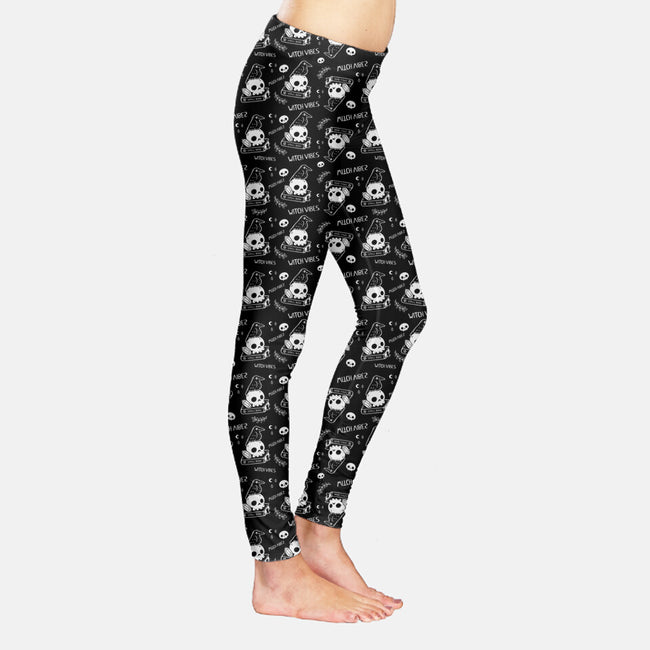 Spooky Witch Vibes-womens all over print full length leggings-xMorfina