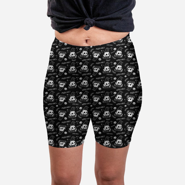 Spooky Witch Vibes-womens all over print biker shorts-xMorfina