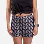 Creepy Skulls And Bones-womens all over print sleep shorts-xMorfina