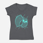 Ghosts Time-womens v-neck tee-estudiofitas