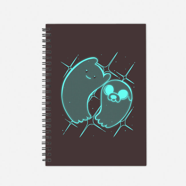 Ghosts Time-none dot grid notebook-estudiofitas
