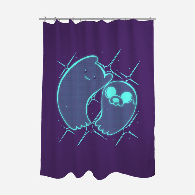 Ghosts Time-none polyester shower curtain-estudiofitas