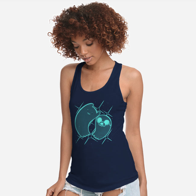 Ghosts Time-womens racerback tank-estudiofitas