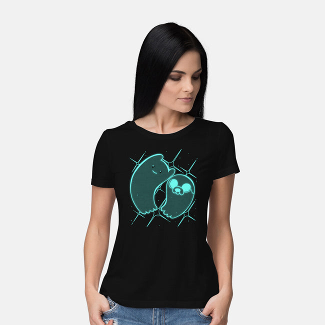 Ghosts Time-womens basic tee-estudiofitas