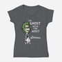 Ghost With The Most-womens v-neck tee-Nemons