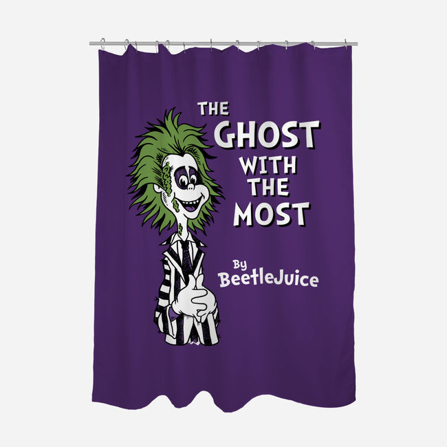 Ghost With The Most-none polyester shower curtain-Nemons