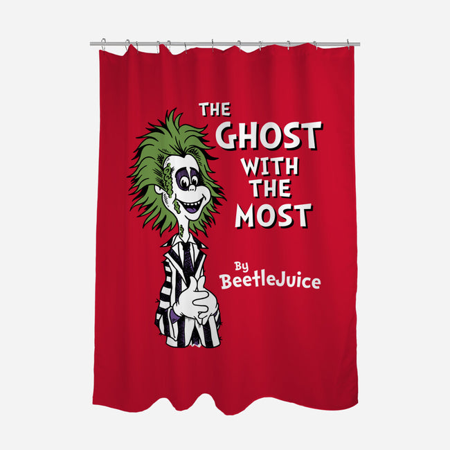 Ghost With The Most-none polyester shower curtain-Nemons