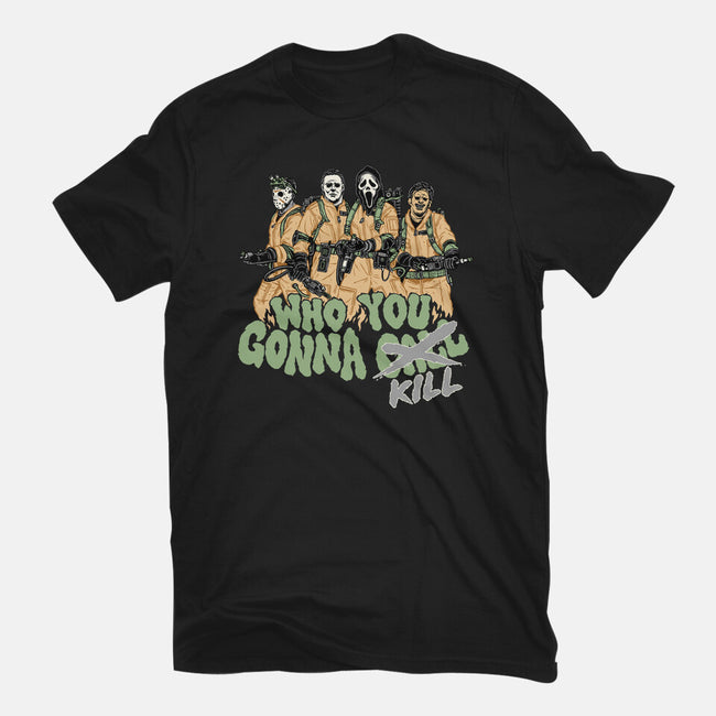 Who You Gonna Kill-womens fitted tee-momma_gorilla