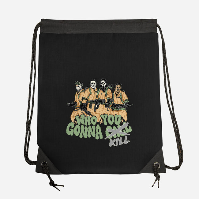 Who You Gonna Kill-none drawstring bag-momma_gorilla