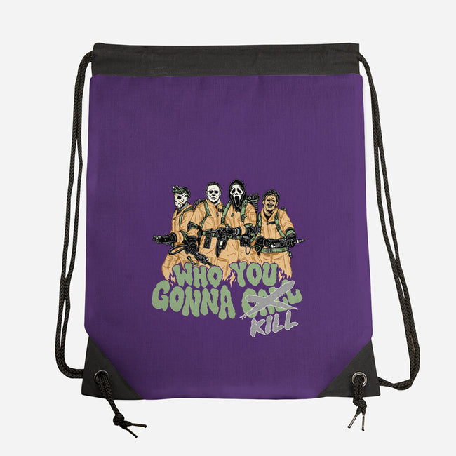 Who You Gonna Kill-none drawstring bag-momma_gorilla