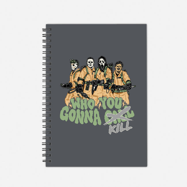 Who You Gonna Kill-none dot grid notebook-momma_gorilla