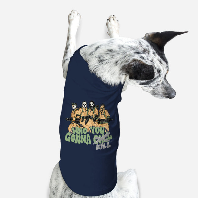 Who You Gonna Kill-dog basic pet tank-momma_gorilla