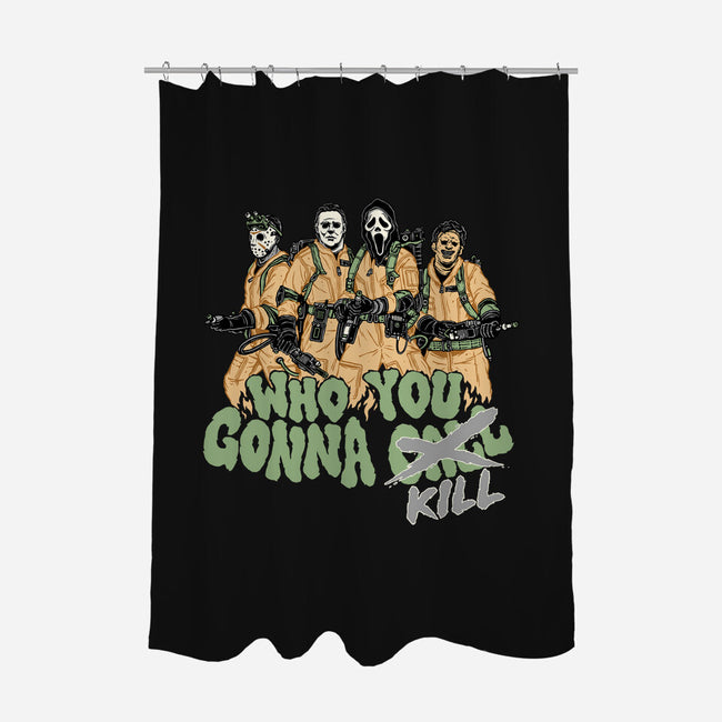 Who You Gonna Kill-none polyester shower curtain-momma_gorilla