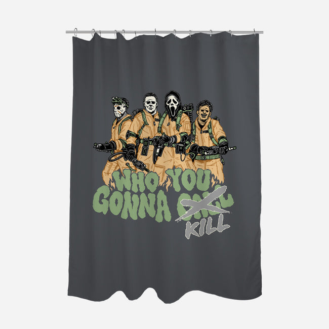 Who You Gonna Kill-none polyester shower curtain-momma_gorilla