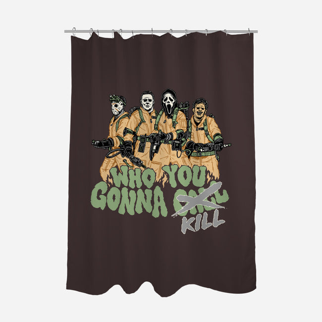 Who You Gonna Kill-none polyester shower curtain-momma_gorilla