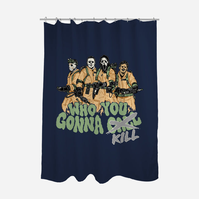Who You Gonna Kill-none polyester shower curtain-momma_gorilla